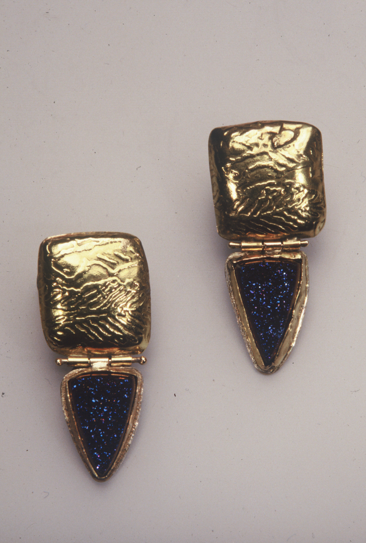 Gold/Amethyst Earrings